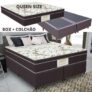 Cama Box Queen (Box + Colchão) Gazin – Mola Ensacada 53cm de Altura Esmeralda