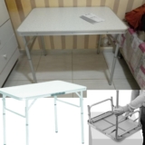 Mesa Dobrável De Alumínio Com Tampo De Mdf, 900 X 600 Mm Palisad