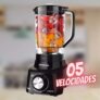 Liquidificador Mondial Turbo L-900 FB Copo – Preto Com Filtro 05 Velocidades 900W