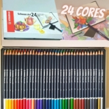 Lápis de Cor Artístico, 24 Cores, Estojo Metálico, Stabilo, Schwan