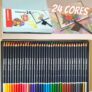 Lápis de Cor Artístico, 24 Cores, Estojo Metálico, Stabilo, Schwan