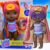 Baby Alive Bebe Dia de Sol Negra – Boneca de 25 cm, com Acessórios para Brincar na Água – F2570 – Hasbro, Roxo, azul, rosa e amarelo