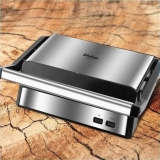 Grill Philco PGR21PI Maxx Clean 2 em 1 – Retangular 1000W Antiaderente com Coletor de Gord