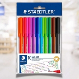Caneta Esferográfica Triangular, Staedtler, 43235MPB10 TH, 10 Cores