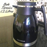 Bule Térmico Quebec 1,2 Litro Preto, BT5508-PT, Euro Home