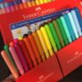 Canetinha Hidrográfica, Faber-Castell, 15.0136VVZF, Vai E Vem, 36 Cores Neon