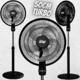 Ventilador de Coluna de pé WAP Rajada Turbo W130 Preto 50CM 127V