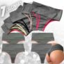 Kit 7 Calcinhas Femininas Cós Alto – Compressão para Barriga Cintura Alta, Calcinha Modeladora