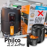 Fritadeira Elétrica sem Óleo/Air Fryer Philco – Gourmet PFR15PG Preto 3,2L com Timer