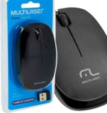 Mouse Multilaser Sem Fio 2.4 Ghz 1200 Dpi Usb Preto