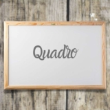 Quadro Branco Standard, Souza & Cia, Moldura de Madeira, 60×40