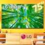 Smart TV 75” 4K LED LG 75UQ8050 AI Processor – Wi-Fi Bluetooth HDR Alexa Google Assistente 3 HDMI