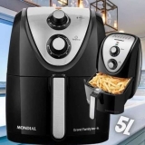 Fritadeira Elétrica Air Fryer 5L Mondial AFN50BI Preta 110V