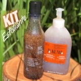 Kit Sabonete Líquido Esfoliante Corporal Ekos Tukumã com Refil