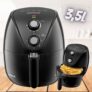 Fritadeira Elétrica sem Óleo/Air Fryer Mondial – Family AF-35-BF Preta 3,5L com Timer