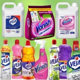 Seleção de produtos Leve 4 pague 3 Veja e Vanish