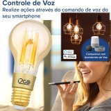 Lâmpada Inteligente Smart Lamp I2GO Vintage Wi-Fi LED Filamento Compatível com Alexa
