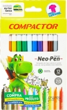Caneta Hidrográfica Compactor Neo-Pen – 12 Cores