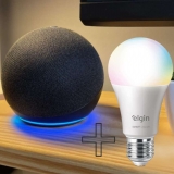 Echo Dot (4ª Geração): Smart Speaker com Alexa | Música, informação e Casa Inteligente – Cor Preta