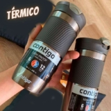 Copo com isolamento a vácuo Contigo Snapseal Byron, aço inoxidável, 470 ml, Gunmetal