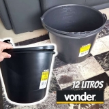 Balde Plástico Uso Geral 12 Litros, Vonder
