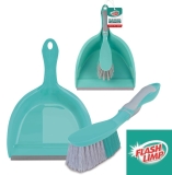 Conjunto 2 Peças limpeza diária Pá e Escova, LAV6591, Flash Limp, Verde