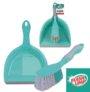 Conjunto 2 Peças limpeza diária Pá e Escova, LAV6591, Flash Limp, Verde