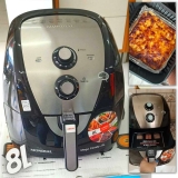 Fritadeira Elétrica Air Fryer Mondial AFN-80-BI 8L Prata – 127V