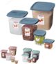 Sanremo Conjunto de Potes Plástico com Volumes de 200ml, 800ml, 1700ml, 4500ml e 7000ml