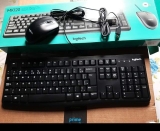 Combo Teclado e Mouse com fio USB Logitech MK120 com Design Confortável, Durável e Resistente à Respingos e Layout ABNT2