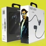 Fone de Ouvido WAAW by ALOK VIB 100EW Intra-Auriculares Com Microfone Integrado, Cabo 1,2m