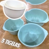 Glad Tigelas de mistura com bico de despejo, conjunto de 3