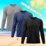 Kit 3 Camisetas Masculina Térmica Proteção Solar UV 50+ Praia Treino Academia Tshirt Praia Esporte Dry Fit Manga Longa