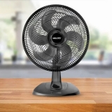 Ventilador De Mesa Mallory 3 Velocidades 40cm 6 Pás Preto 127v