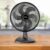 Ventilador De Mesa Mallory 3 Velocidades 40cm 6 Pás Preto 127v