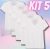 Kit 5 Camisetas Babylook Básica, Basicamente, Feminina