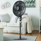 Ventilador de Coluna, Delfos TS+, Preto/Grafite, 127V, Mallory