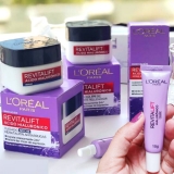 Kit Tratamento Facial L’Oréal Paris Revitalift Hialurônico: Creme Dia + Noite + Olhos, Transparente
