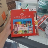 Lápis de Cor, Faber-Castell, Ecolápis Caras & Cores, 120124CC, 24 Cores + 3 Tons de Pele