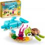 LEGO® Creator 3em1 Golfinho e Tartaruga; Kit de Construção (137 peças)