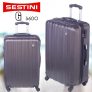 Mala de Viagem Sestini, 360o, prata, 23kg, Tamanho Grande