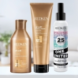 Redken Kit All Soft Shampoo 300ml + All Soft Máscara 250ml + Leave-in Redken One United 150ml