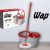 WAP MOP GIRATÓRIO Esfregão Multiuso para Limpeza Balde Centrífuga 14 Litros 360° Cabo Ajustável Alça Rodas e Refil, Vermelho com Cinza