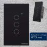 Interruptor Smart Wi-Fi Touch Com 3 Teclas EWS 1003 Preto Intelbras