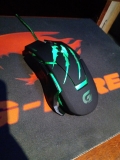 Fortrek OM-801, Mouse Gamer USB, 3200 DPI, Preto/Verde