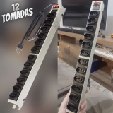 Filtro de Linha Power Line de 12 tomadas em Gabinete Metálico, Multicraft, PL12T