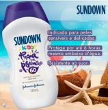Sundown Protetor Solar Infantil Corpo e Rosto Praia e Piscina Kids FPS 60, 120ml