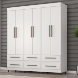 Guarda-roupa Casal 6 Portas 6 Gavetas Araplac – Maia