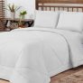 Kit Edredom Casal Queen 3 Peças Margarida Cama Box Cor:Branco