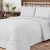Kit Edredom Casal Queen 3 Peças Margarida Cama Box Cor:Branco